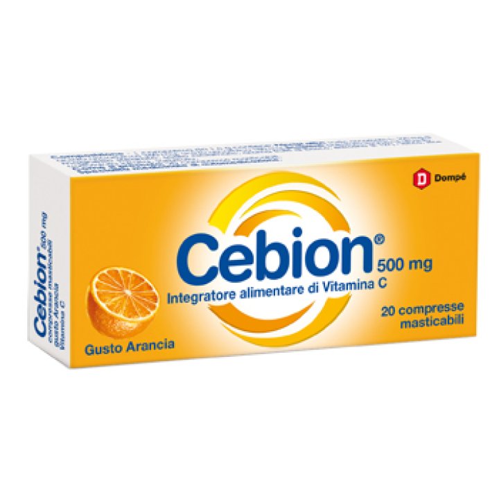 Cebion masticabile arancia vitamina c 500 mg...