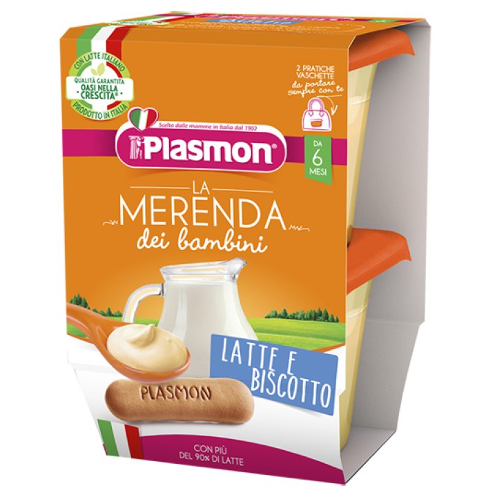 PLASMON Mer.Latte/Bisc.2x120g