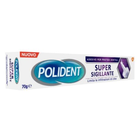 POLIDENT SUPER TENUTA+SIGILLANTE ADESIVO PROTESI DENTALE 70G