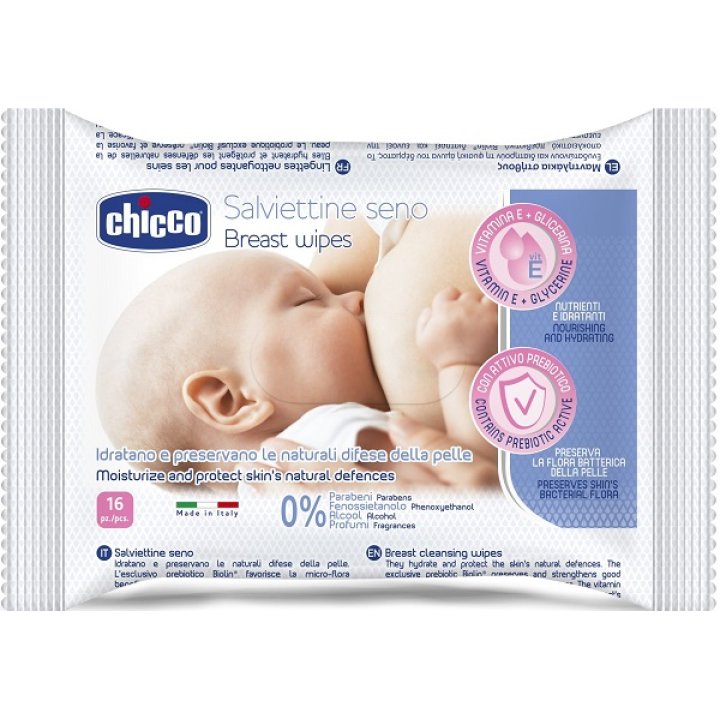 CHICCO SALVIETTE DETERGENTI PER IL SENO 16 PEZZI