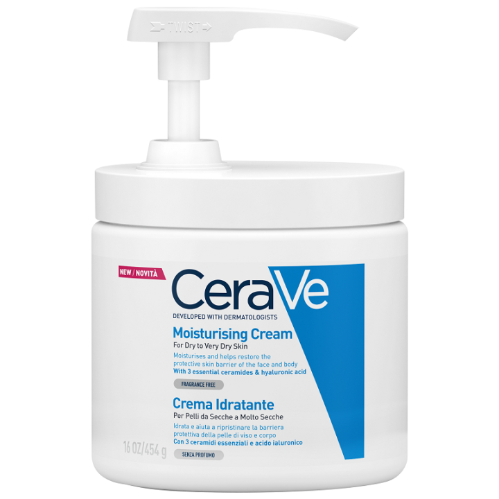 CERAVE CREMA IDRATANTE PER PELLI DA SECCHE A MOLTO SECCHE 454 G PUMP