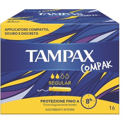 TAMPAX COMPAK REGULAR 16 PEZZI