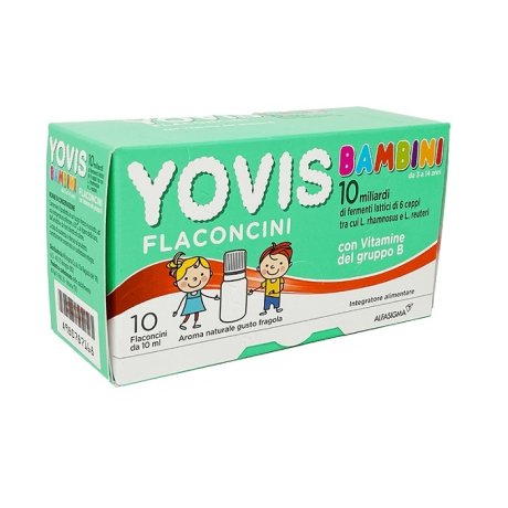 YOVIS BAMBINI FRAGOLA 10 FLACONCINI DA 10 ML