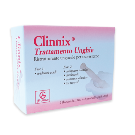 CLINNIX Tratt.Unghie 2x15ml