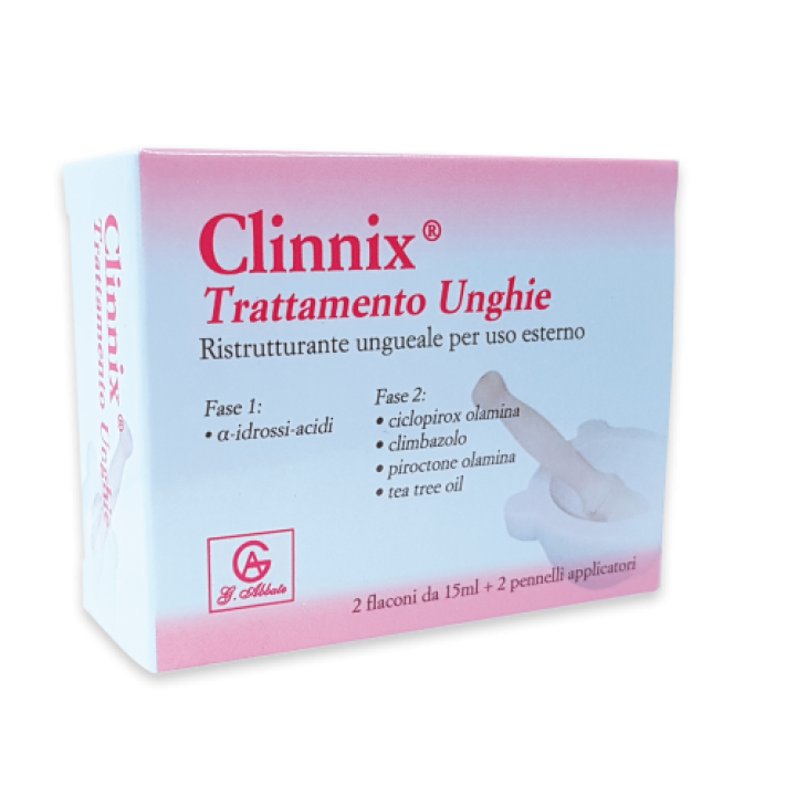 CLINNIX Tratt.Unghie 2x15ml