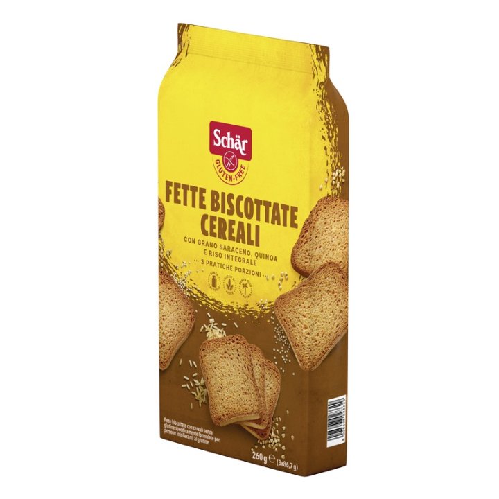 SCHAR FETTE BISCOTTATE CEREALI 3 PORZIONI DA 86,7 G