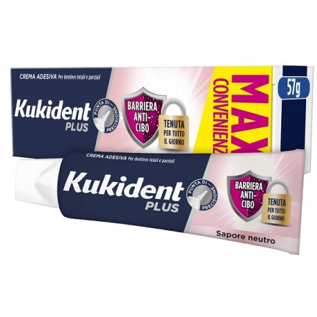 KUKIDENT PLUS SIGILLO ANTI INFILTRAZIONI CREMA ADESIVA DENTIERE 57 G