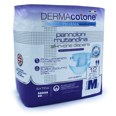 DERMACOTONE Pann.Mut.M 12pz