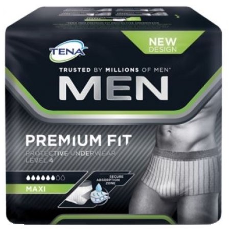 MUTANDINA ASSORBENTE MASCHILE TENA MEN PREMIUM FIT LIVELLO 4S/M 10 PEZZI