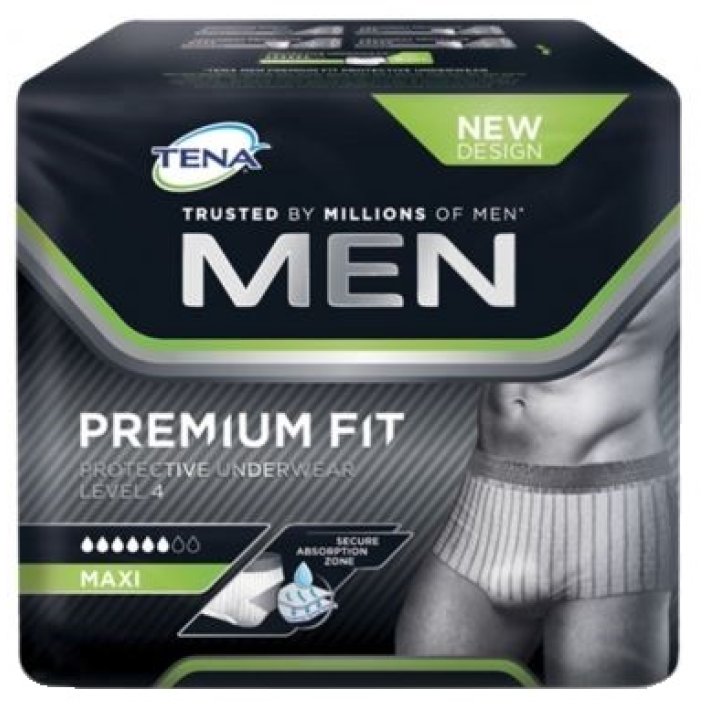 MUTANDINA ASSORBENTE MASCHILE TENA MEN PREMIUM FIT LIVELLO 4S/M 10 PEZZI