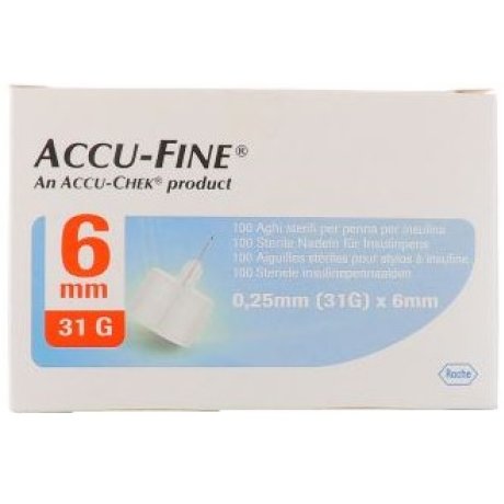 ACCUFINE Ago Ins.31g 6mm 100pz