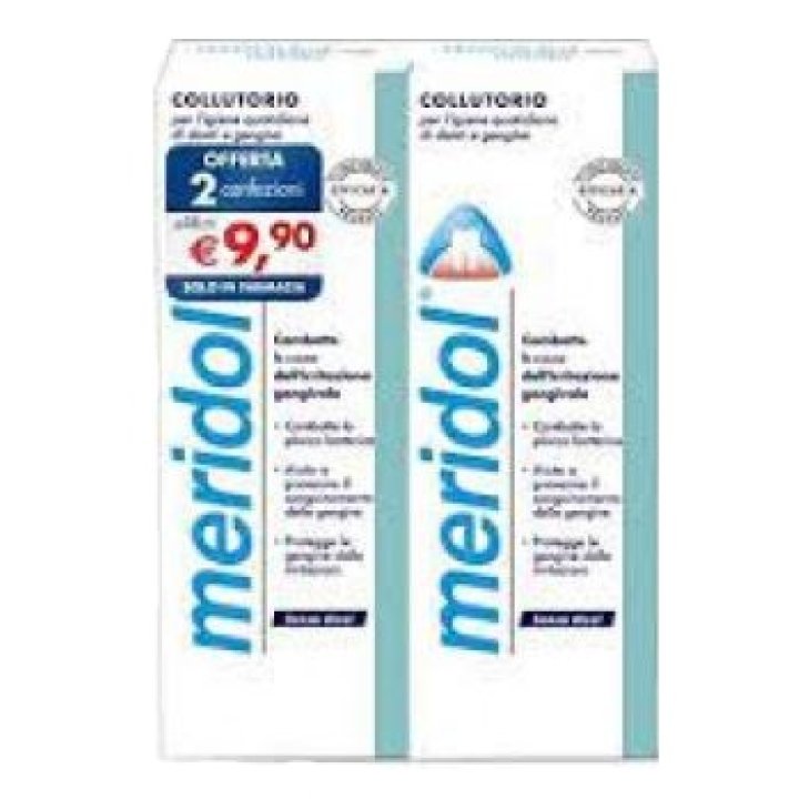 Meridol collutorio bipacco 2 x 400 ml