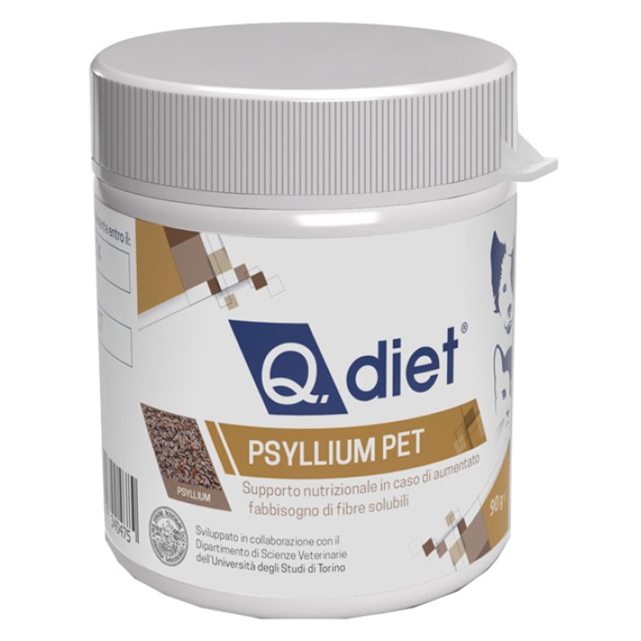 Q DIET PSYLLIUM Pet Polv.90g