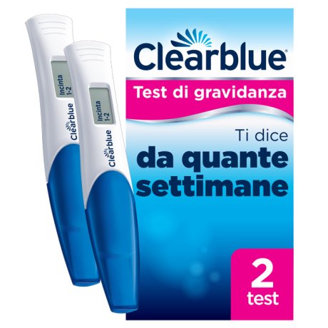 TEST DI GRAVIDANZA CLEARBLUE CON INDICATORE DELLE SETTIMANE2 PEZZI