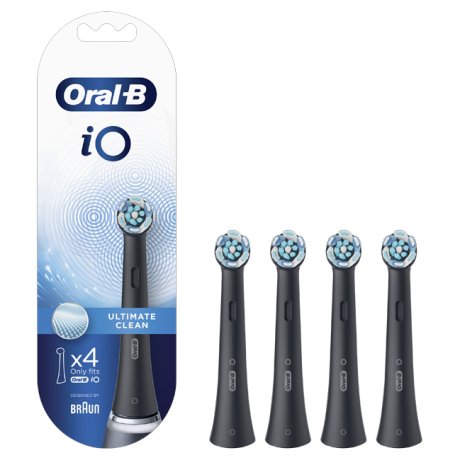 Oral-B iO Testine di Ricambio Ultimate Clean Black 4 pezzi