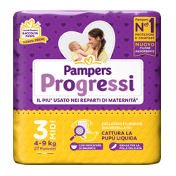 PAMPERS PROGRESSI MIDI 27 PEZZI