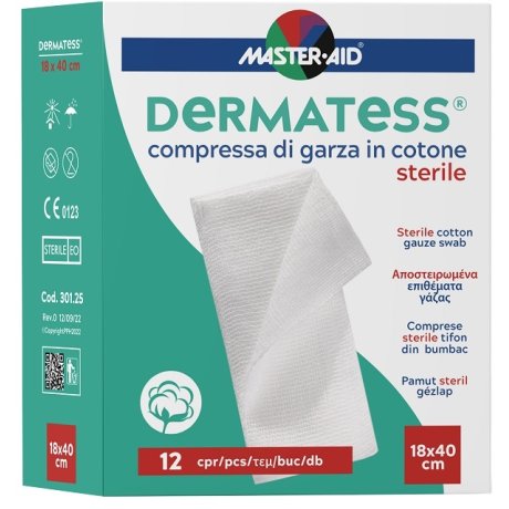 DERMATESS Cot.Garza 18x40 12pz