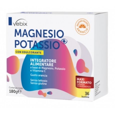 VEBIX MAGNESIO POTASSIO + CON EDULCORANTE 36 BUSTE 5 G