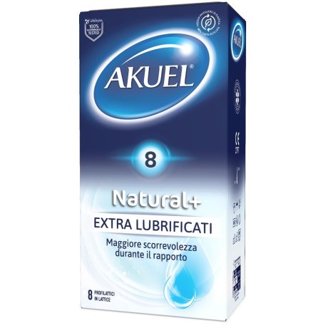 AKUEL Natural+ExtraLubr. 8pz