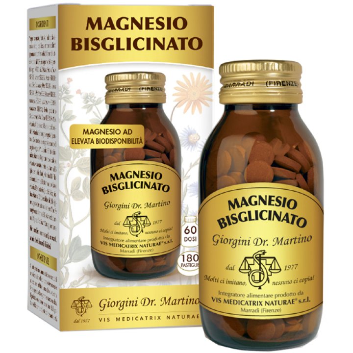 MAGNESIO Bisglicinato 180 Pastiglie SERVIS