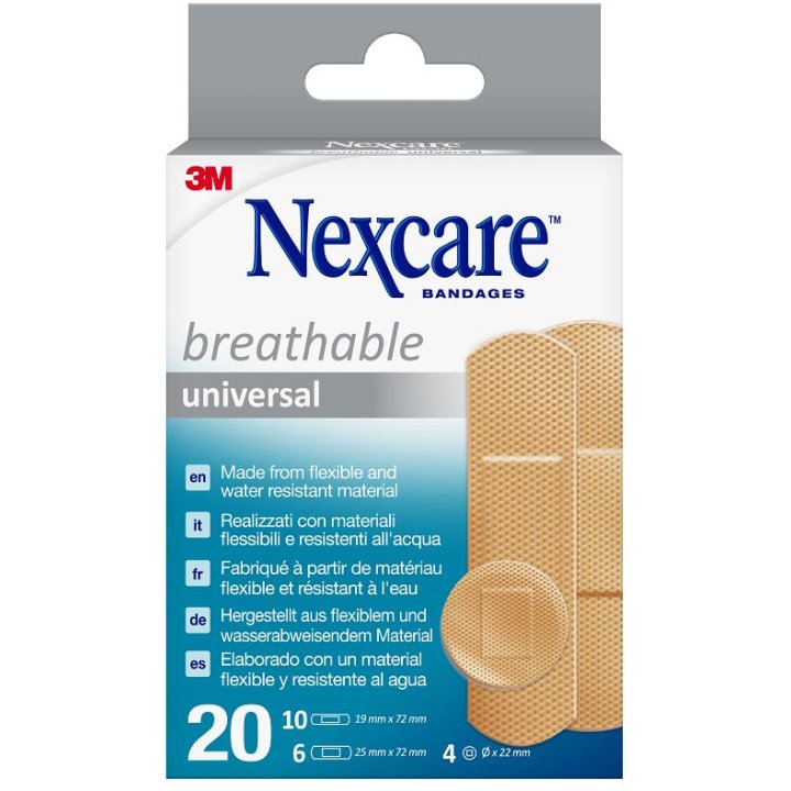 NEXCARE CER BREATHABLE UNIV20P