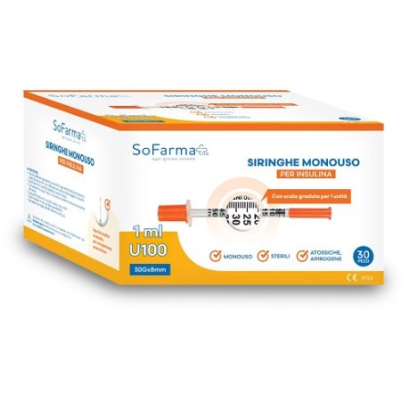 SIRINGA INSULINA 1ML 30PZ SF+