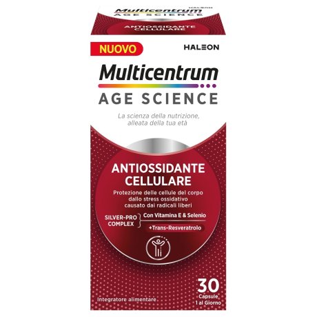 Multicentrum Age Science Integratore Antiossidante Cellulare 30 Capsule Multicentrum Age Science Integratore Antiossidante Cellulare 30 Capsule