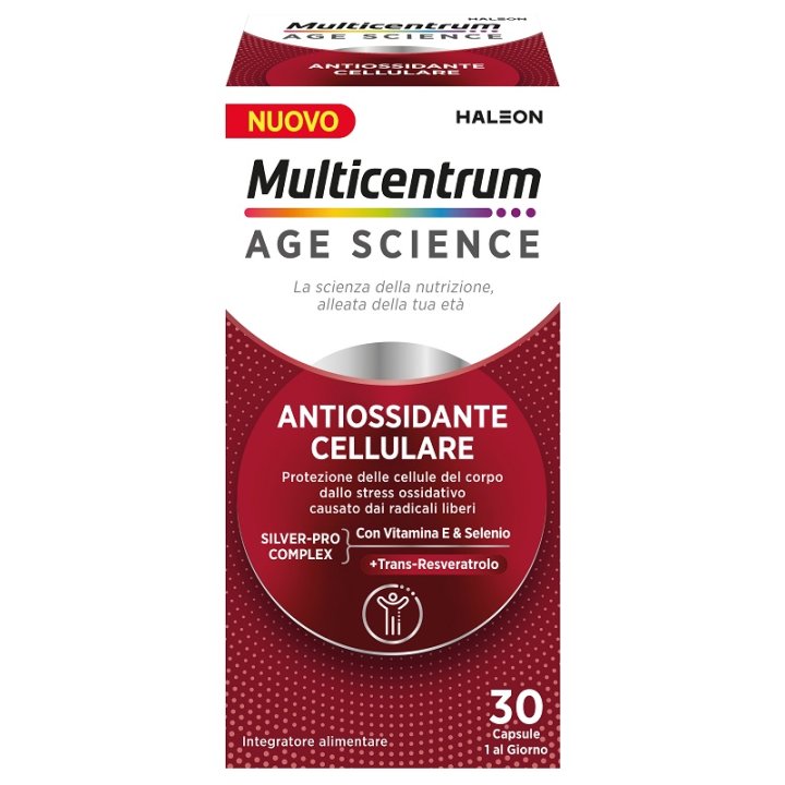 Multicentrum Age Science Integratore Antiossidante Cellulare 30 Capsule Multicentrum Age Science Integratore Antiossidante Cellulare 30 Capsule
