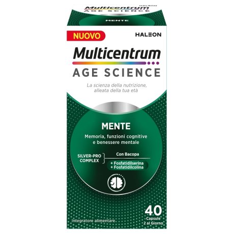 Multicentrum Age Science Integratore Mente 40 Capsule Multicentrum Age Science Integratore Mente 40 Capsule