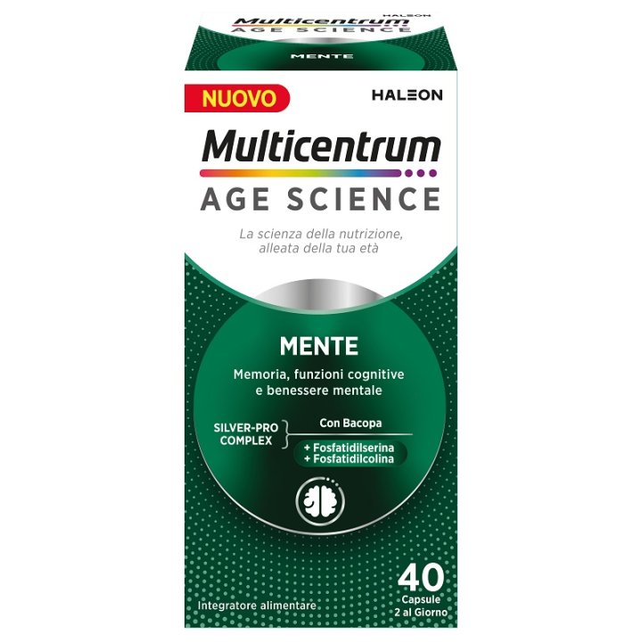 Multicentrum Age Science Integratore Mente 40 Capsule Multicentrum Age Science Integratore Mente 40 Capsule