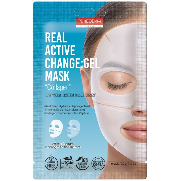 Purederm maschera viso elasticizzante al col...