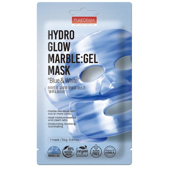 Purederm maschera viso glow marble effetto m...