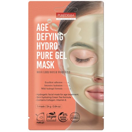 Purederm Maschera Viso In Hydrogel Al Colleagene Antietà Idratante 1 Pezzo