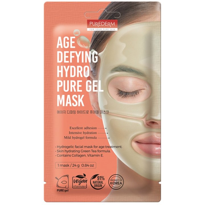 Purederm maschera viso in hydrogel al collea...