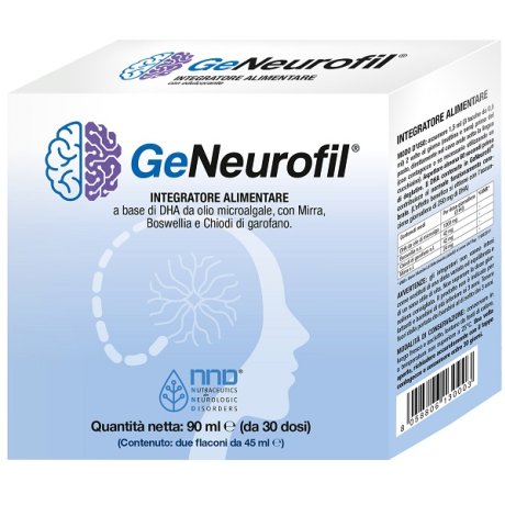 GeNeurofil Integratore per la Funzione Celebrale 2 flaconi da 45 ml
