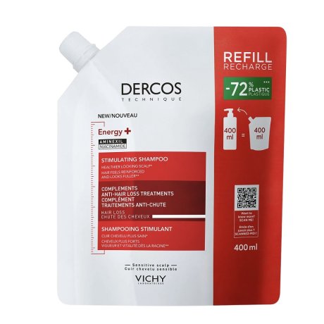 Vichy Dercos Energy+ Shampoo Energizzante Ricarica da 400 ml