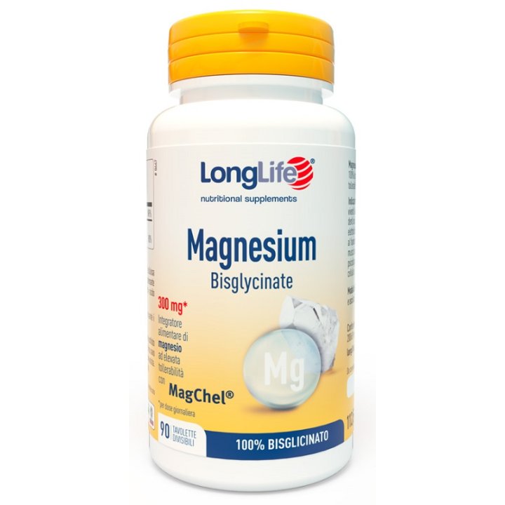 LongLife Magnesio Bisglicinato 90 Tavolette Masticabili