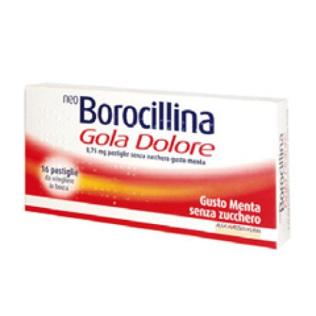 NEOBOROCILLINA GOLA DOLORE*16 pastiglie 8,75 mg menta senzazucchero