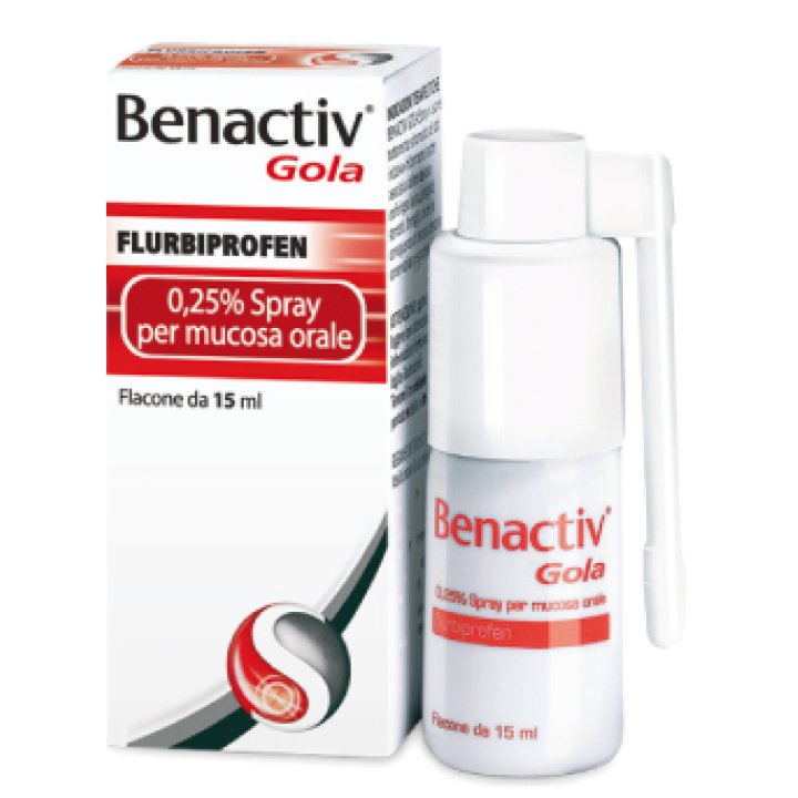 Benactiv gola spray mucosa orale 15 ml 0,25%...