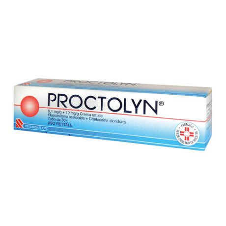 PROCTOLYN crema rettale 30 g 0,1 mg/g + 10 mg/g