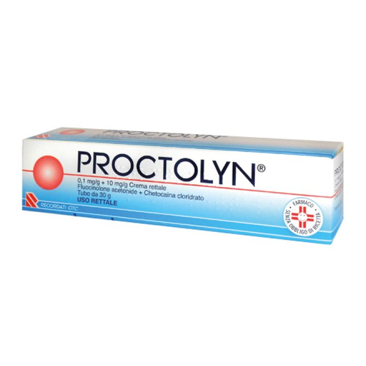 PROCTOLYN crema rettale 30 g 0,1 mg/g + 10 mg/g