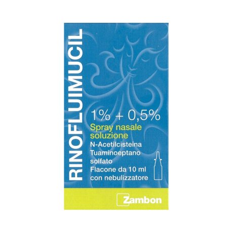 RINOFLUIMUCIL*spray nasale flaconcino 10 ml 1% + 0,5%