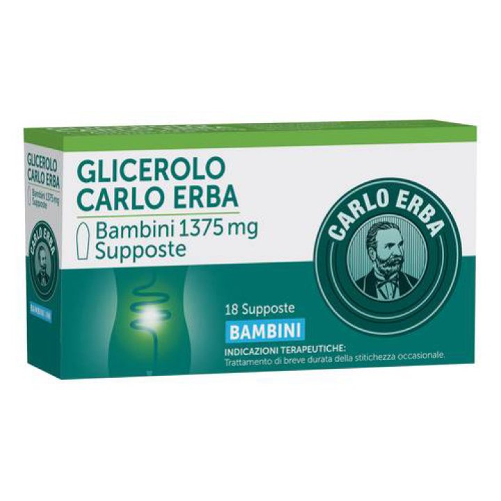 GLICEROLO (CARLO ERBA)*BB 18 supp 1.375 mg