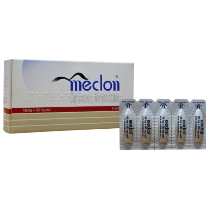 MECLON*10 ovuli vag 100 mg + 500 mg