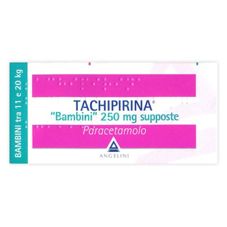 TACHIPIRINA*BB 10 supp 250 mg