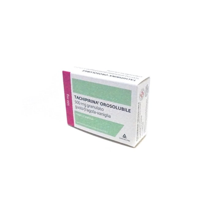 TACHIPIRINA OROSOLUBILE*12 bust grat 500 mg gusto fragola evaniglia