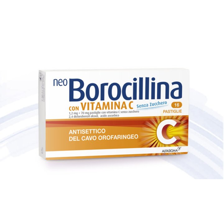 NEOBOROCILLINA C*16 pastiglie 1,2 mg + 70 mg senza zucchero