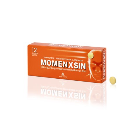 MOMENXSIN 12 compresse rivestite 200 mg + 30 mg