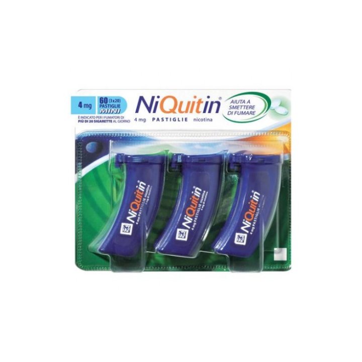 NIQUITIN*60PASTL 4MG MENTA FL