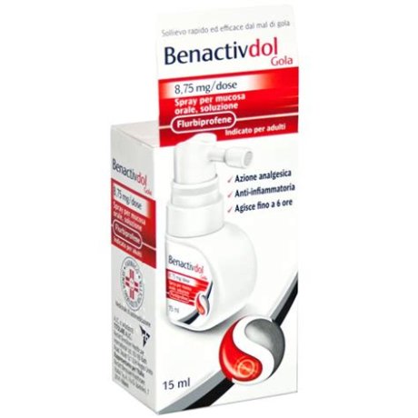 BENACTIVDOL GOLA*spray mucosa orale 15 ml 8,75 mg/dose